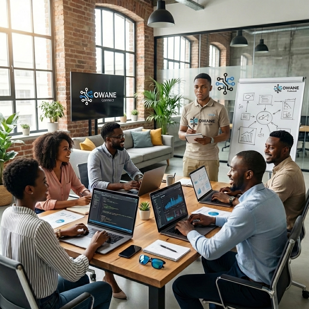 Equipa tecnológica africana da OWANE Connect